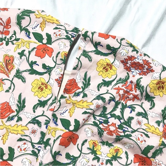 Code X Mode Waist Tie Dress Blush Floral Multi SIze L Pockets Keyhole Neck - Picture 10 of 16